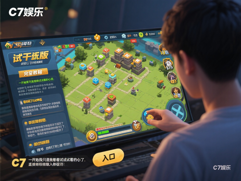 以平台上的一款策略类游戏为例，试玩版本提供了完整的